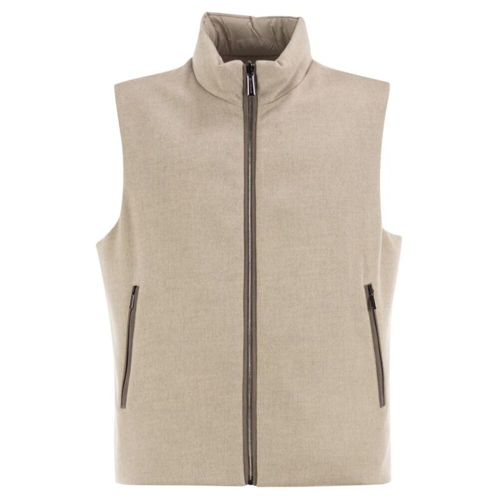 Moorer Men Falieri-Ls9 - Reversible Virgin Wool And Cashmere Gilet